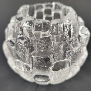 Kosta Boda "Igloo" Lead crystal votive candle Holder